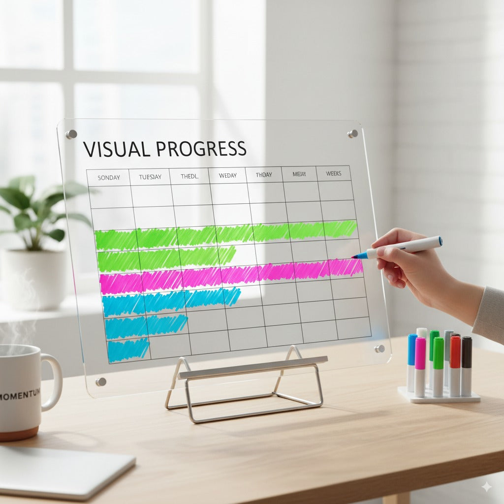 Visual Progress Habit Tracker (Acrylic Board)
